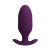 Фиолетовая анальная вибропробка с электростимуляцией Jefferson - 9,2 см. - Baile - купить с доставкой в Подольске