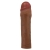 Коричневая насадка на пенис Chane - 18 см. - Baile - в Подольске купить с доставкой