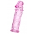 Розовая насадка фаллической формы - 12,5 см. - A-toys - в Подольске купить с доставкой