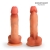 Телесный фаллоимитатор с внутренним стержнем - 15 см. - Erowoman-Eroman
