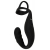 Черное эрекционное кольцо со стимуляцией промежности и анальной пробкой Cock Ring with RC Prostate Plug - Orion - в Подольске купить с доставкой