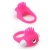 Розовое эрекционное кольцо с щеточкой LIT-UP SILICONE STIMU RING 5 - Dream Toys - в Подольске купить с доставкой