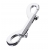 Серебристый двухсторонний карабин TOYFA Metal - ToyFa - купить с доставкой в Подольске