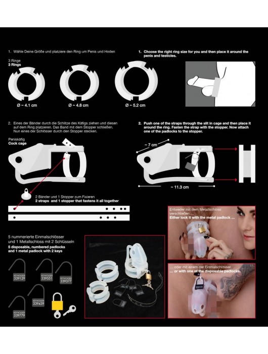 Набор для мужского пояса верности Cock Cage Set - Orion - купить с доставкой в Подольске