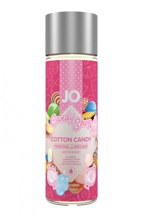 Смазка на водной основе Candy Shop Cotton Candy с ароматом сладкой ваты - 60 мл. - System JO - купить с доставкой в Подольске