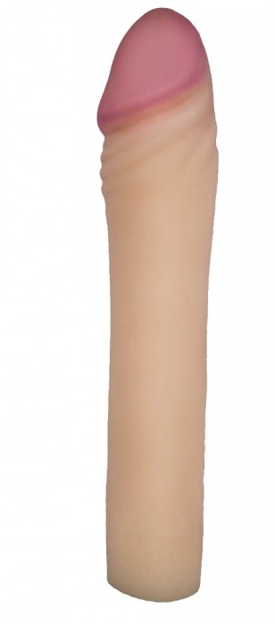 Телесная насадка-удлинитель из неоскин - 20 см. - LOVETOY (А-Полимер) - в Подольске купить с доставкой