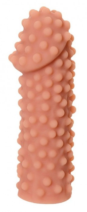 Телесная насадка на фаллос с бугорками KOKOS Extreme Sleeve 10 - 15,8 см. - KOKOS - в Подольске купить с доставкой