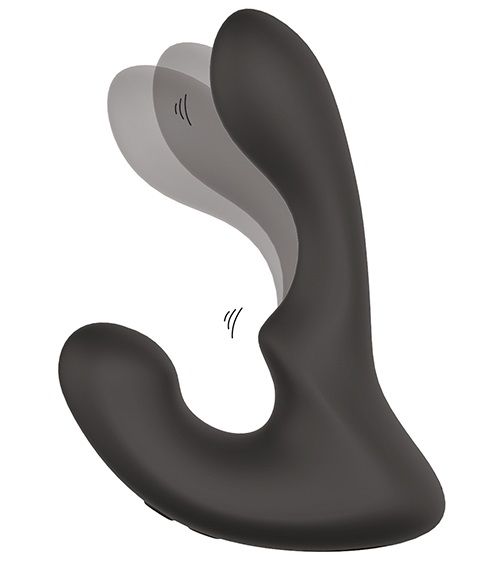 Чёрный массажер простаты с 2 моторами BOOTY ROCKER - Dream Toys - в Подольске купить с доставкой