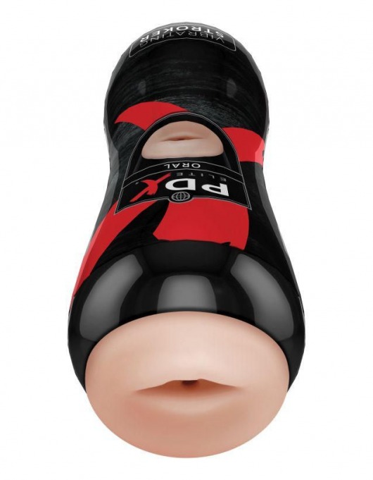 Мастурбатор-ротик Vibrating Oral Stroker - Pipedream - в Подольске купить с доставкой