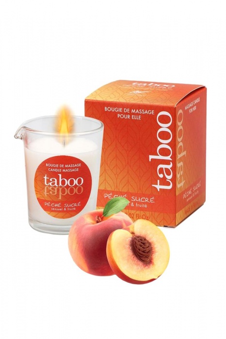 Массажное аромамасло с афродизиаками для женщин RUF Taboo Peche sucre - 60 гр. - RUF - купить с доставкой в Подольске