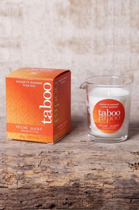 Массажное аромамасло с афродизиаками для женщин RUF Taboo Peche sucre - 60 гр. - RUF - купить с доставкой в Подольске