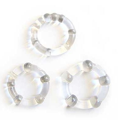 Набор из 3 прозрачных эрекционных колечек - Erowoman-Eroman - в Подольске купить с доставкой