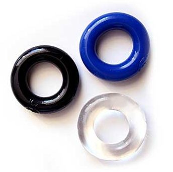 Набор из трех разноцветных эрекционных колец Erowoman-Eroman - Erowoman-Eroman - в Подольске купить с доставкой