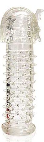 Закрытая прозрачная насадка на пенис Crystal Sleeve Faraon - 13,5 см. - Erowoman-Eroman - в Подольске купить с доставкой