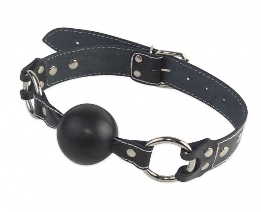 Кляп-шар классической формы и конструкции из натуральной кожи - Sitabella - купить с доставкой в Подольске