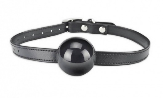 Кляп-шар из силикона с регулирующимся ремнем - Lux Fetish - купить с доставкой в Подольске