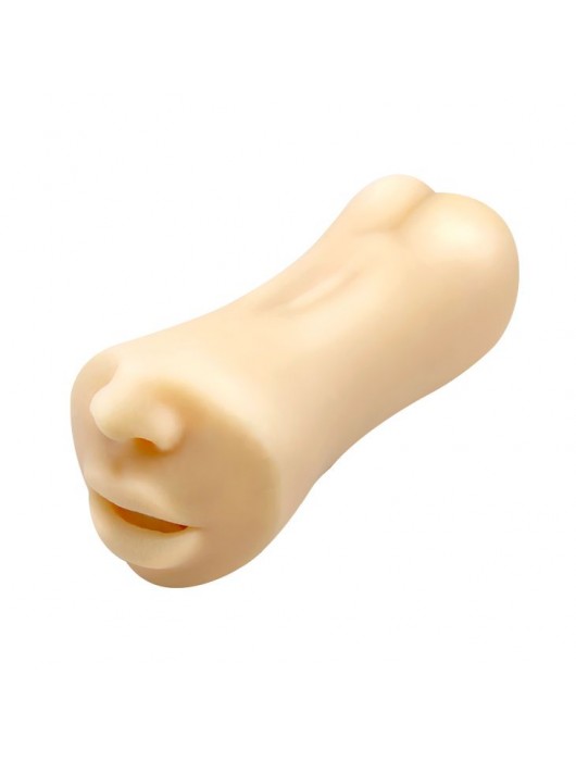 Двусторонний мастурбатор Gemini - ротик и вагина - Baile - в Подольске купить с доставкой