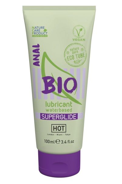Интимный увлажняющий анальный гель BIO SuperGlide - 100 мл. - HOT - купить с доставкой в Подольске
