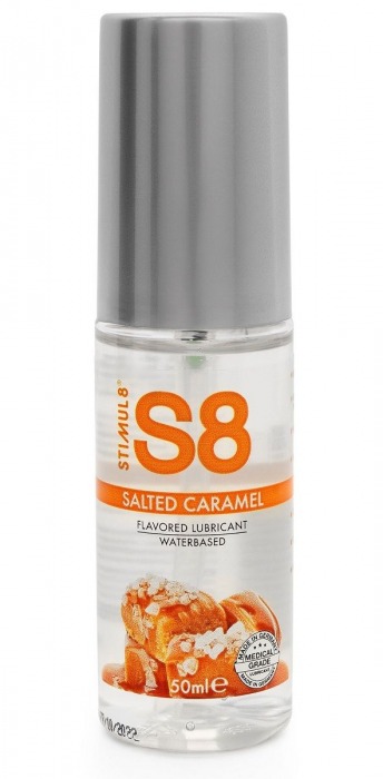 Лубрикант S8 Flavored Lube со вкусом солёной карамели - 50 мл. - Stimul8 - купить с доставкой в Подольске