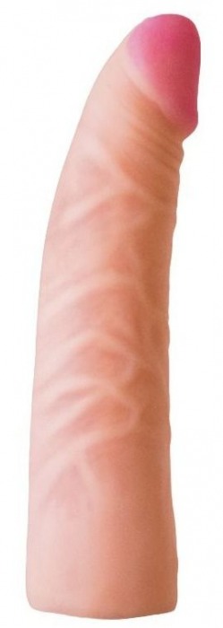 Телесная изогнутая насадка на Harness с коннектором GREEN LINE - 18 см. - LOVETOY (А-Полимер) - купить с доставкой в Подольске