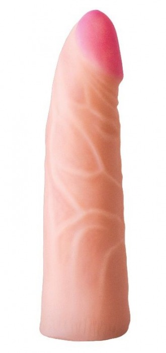 Фаллическая насадка на трусики харнесс - 17,5 см. - LOVETOY (А-Полимер) - купить с доставкой в Подольске