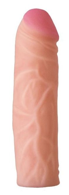 Телесная насадка на Harness с коннектором GREEN LINE - 15,5 см. - LOVETOY (А-Полимер) - купить с доставкой в Подольске