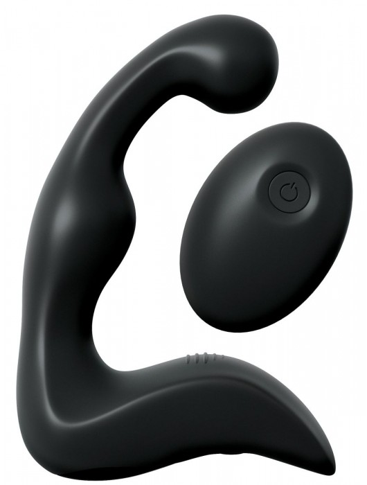 Черный вибромассажер простаты с пультом ДУ Control P-Spot Pro - Pipedream - в Подольске купить с доставкой