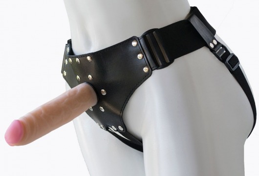 Женский мягкий пояс с насадкой Classic lux-ГЕРЦОГ - 18,2 см. - LOVETOY (А-Полимер) - купить с доставкой в Подольске