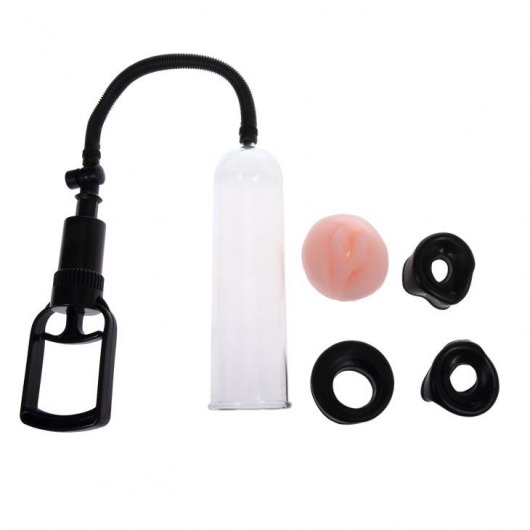 Вакуумная помпа со сменными насадками - 19 см. - Baile - в Подольске купить с доставкой