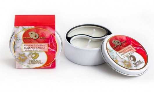 Массажная свеча  Клубника в сливках - БиоМед - купить с доставкой в Подольске