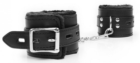 Черные оковы на металлических карабинах - Notabu - купить с доставкой в Подольске