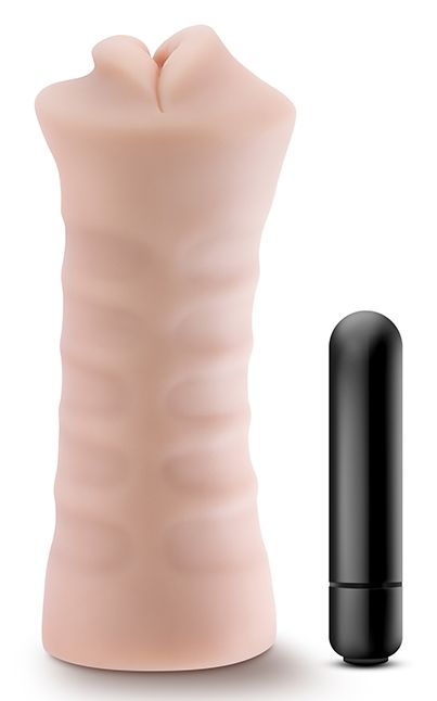 Телесный мастурбатор-ротик Angie - Blush Novelties - в Подольске купить с доставкой