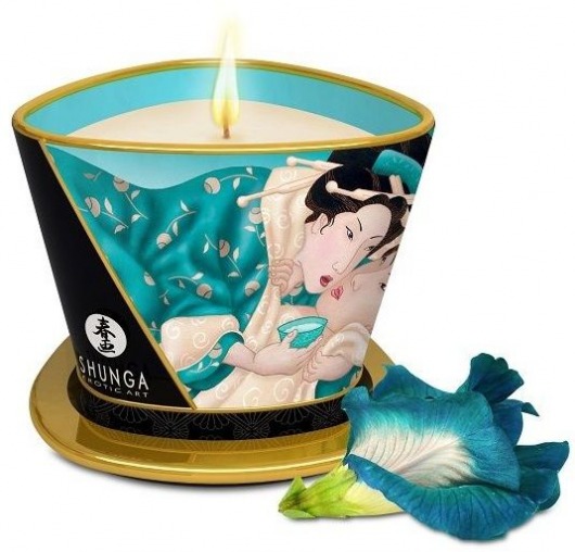 Массажная свеча Island Blossoms - 170 мл. - Shunga - купить с доставкой в Подольске