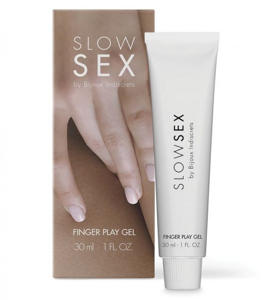 Гель для мастурбации с ароматом кокоса Slow Sex Finger Play Gel - 30 мл. - Bijoux Indiscrets - купить с доставкой в Подольске
