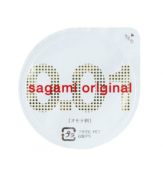Супертонкий презерватив Sagami Original 0.01 - 1 шт. - Sagami - купить с доставкой в Подольске