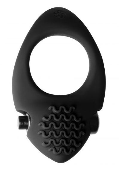 Черное эрекционное виброкольцо Pure Passion Midnight - Lola Games - в Подольске купить с доставкой