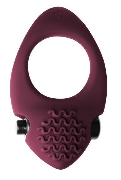Бордовое эрекционное виброкольцо Pure Passion Midnight - Lola Games - в Подольске купить с доставкой