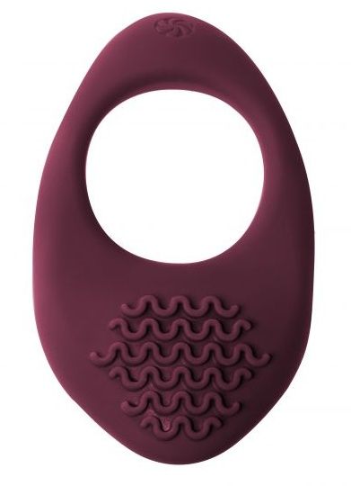 Бордовое эрекционное виброкольцо Pure Passion Moonshine - Lola Games - в Подольске купить с доставкой