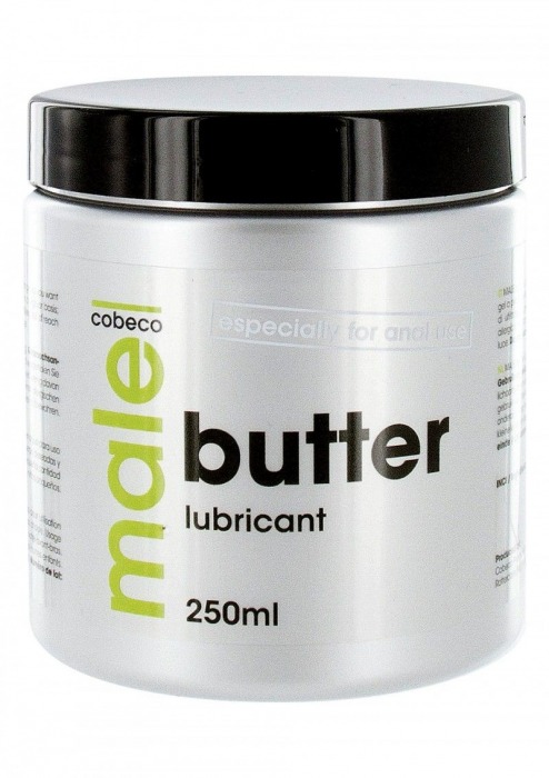 Анальный лубрикант MALE Cobeco Butter Lubricant - 250 мл. - Cobeco - купить с доставкой в Подольске