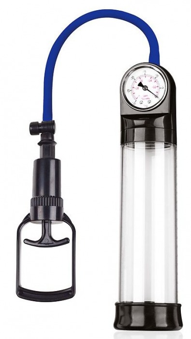 Прозрачная вакуумная помпа Sex Expert с манометром - Sex Expert - в Подольске купить с доставкой