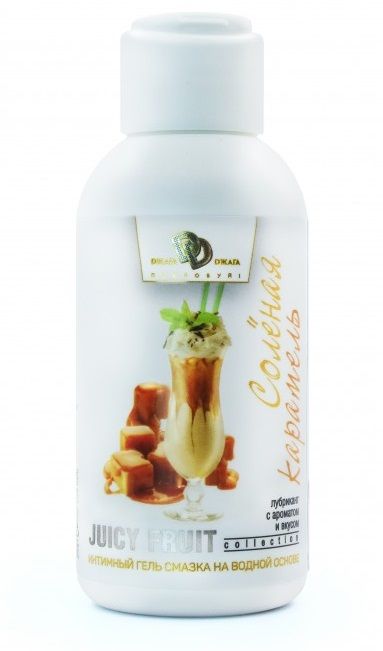 Интимный гель-смазка JUICY FRUIT с ароматом солёной карамели - 100 мл. - БиоМед - купить с доставкой в Подольске