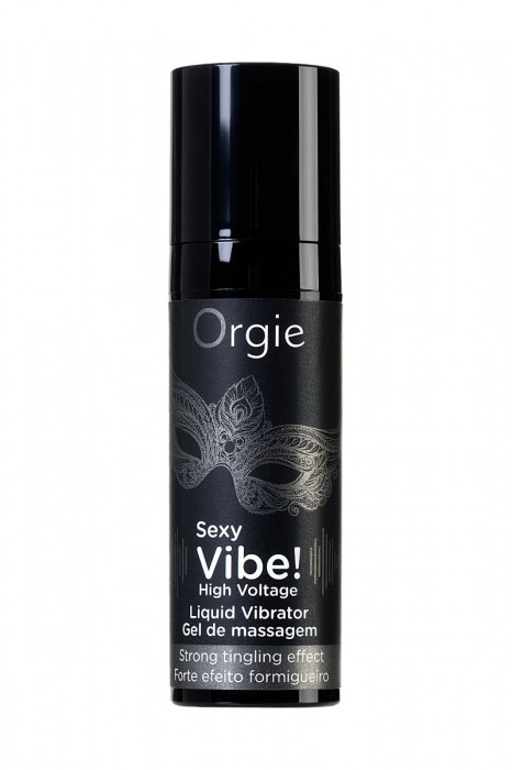 Гель для массажа ORGIE Sexy Vibe High Voltage с эффектом вибрации - 15 мл. - ORGIE - купить с доставкой в Подольске