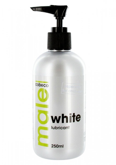 Анальная смазка на водной основе MALE Cobeco White Lubricant - 250 мл. - Cobeco - купить с доставкой в Подольске