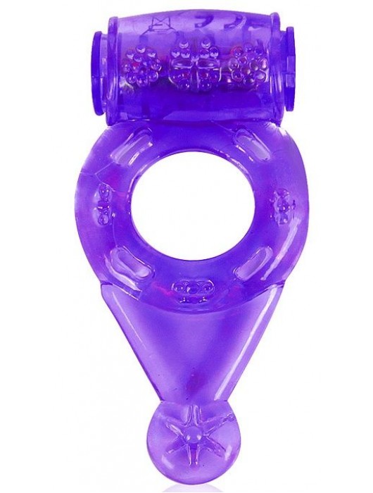 Фиолетовое эрекционное виброкольцо с шипиками - Erowoman-Eroman - в Подольске купить с доставкой