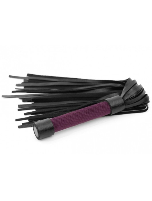 Фиолетово-черная плеть My Rules - 43 см. - БДСМ Арсенал - купить с доставкой в Подольске