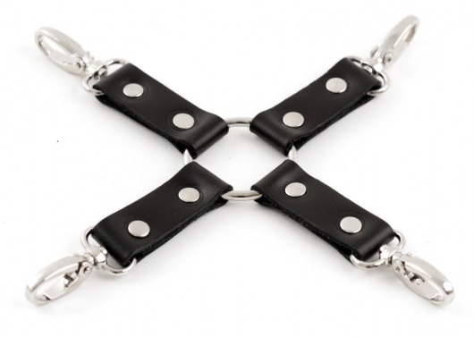 Черная крестовина Ladys Arsenal с карабинами - БДСМ Арсенал - купить с доставкой в Подольске