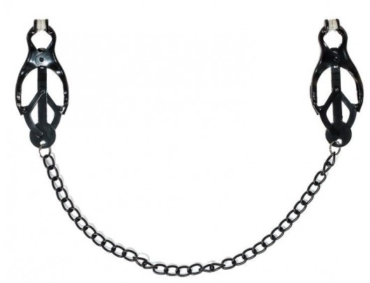 Зажимы на соски Darkside с цепочкой - Lola Games - купить с доставкой в Подольске