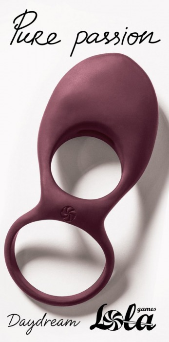 Бордовое эрекционное виброкольцо Daydream - Lola Games - в Подольске купить с доставкой