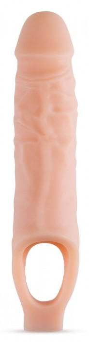 Телесный реалистичный фаллоудлинитель 9 Inch Silicone Cock Sheath Penis Extender - 22,86 см. - Blush Novelties - в Подольске купить с доставкой