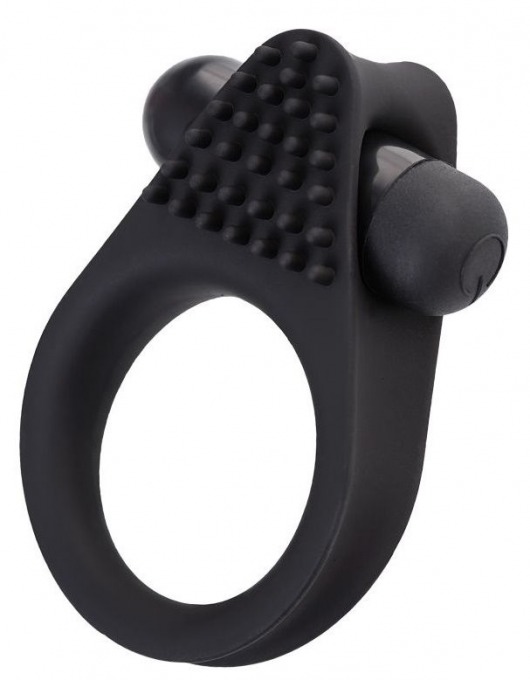 Черное эрекционное виброкольцо Brid с шипиками - A-toys - в Подольске купить с доставкой